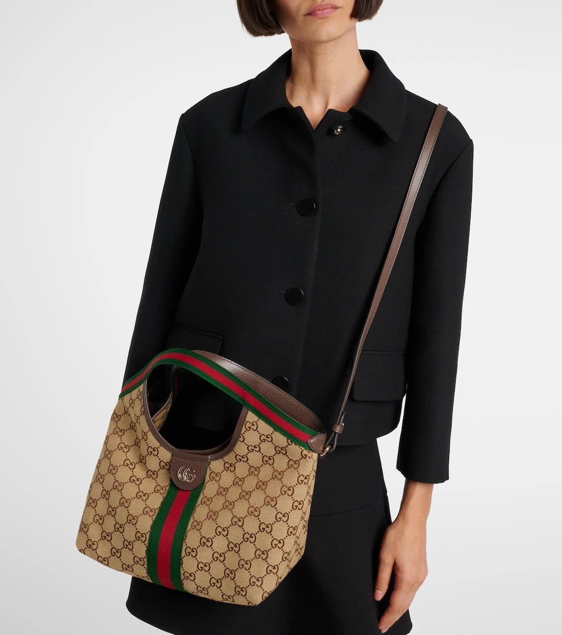 Gucci - حقيبة توت صغيرة غوتشي جيليو GG قماشية