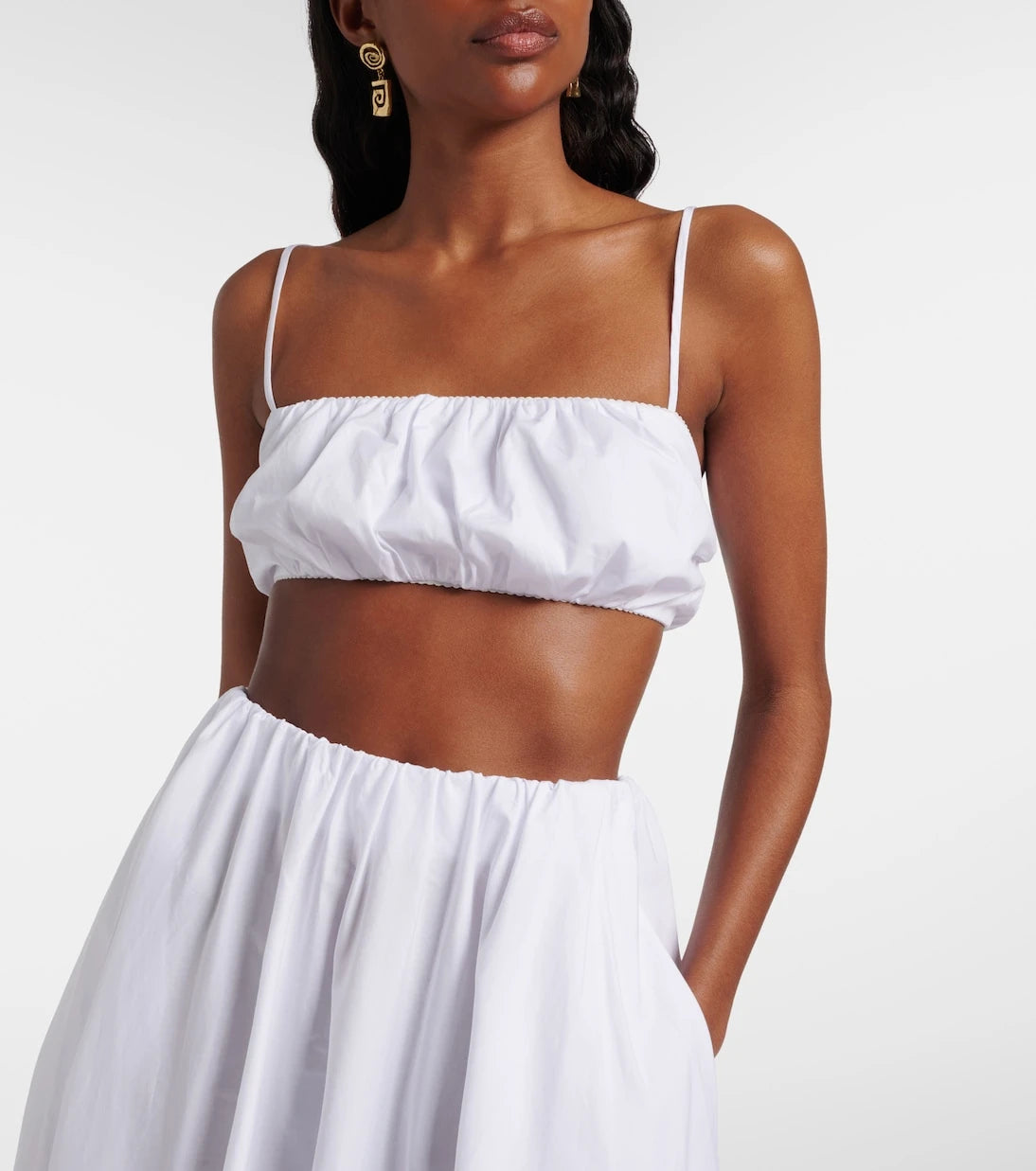 Staud - Fiore cotton crop top