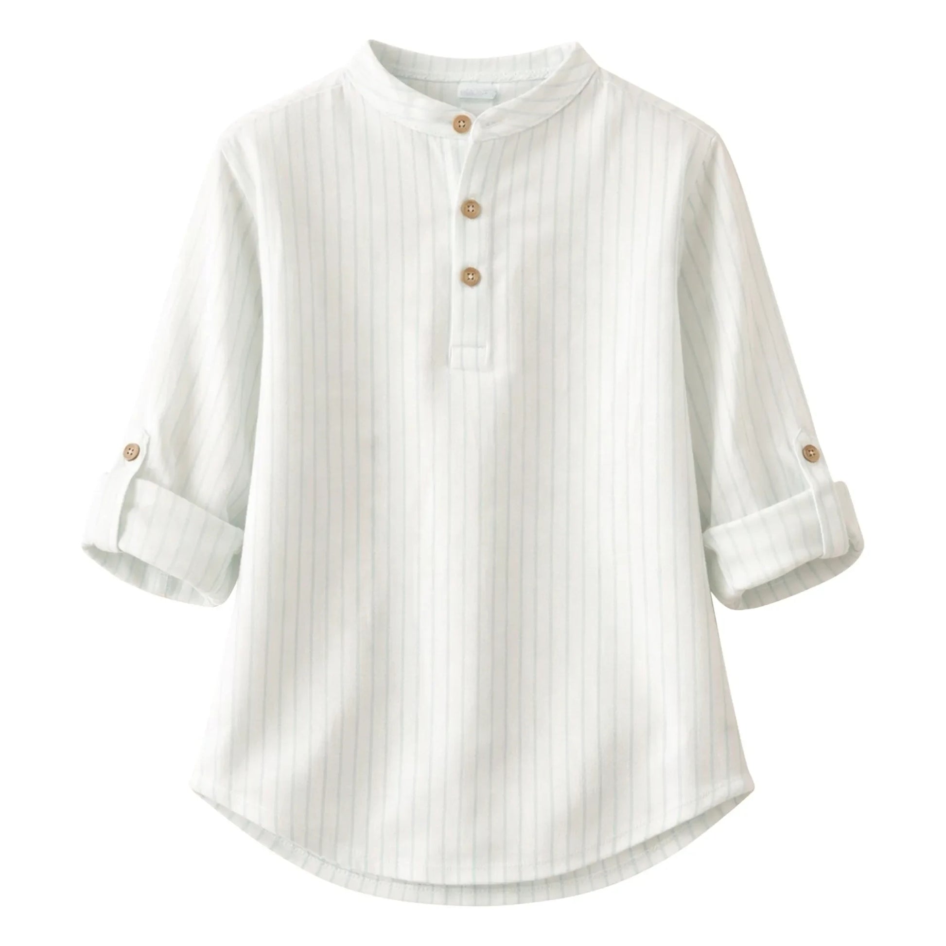 Lililotte - Côme Striped Organic Cotton Shirt | Mint Green