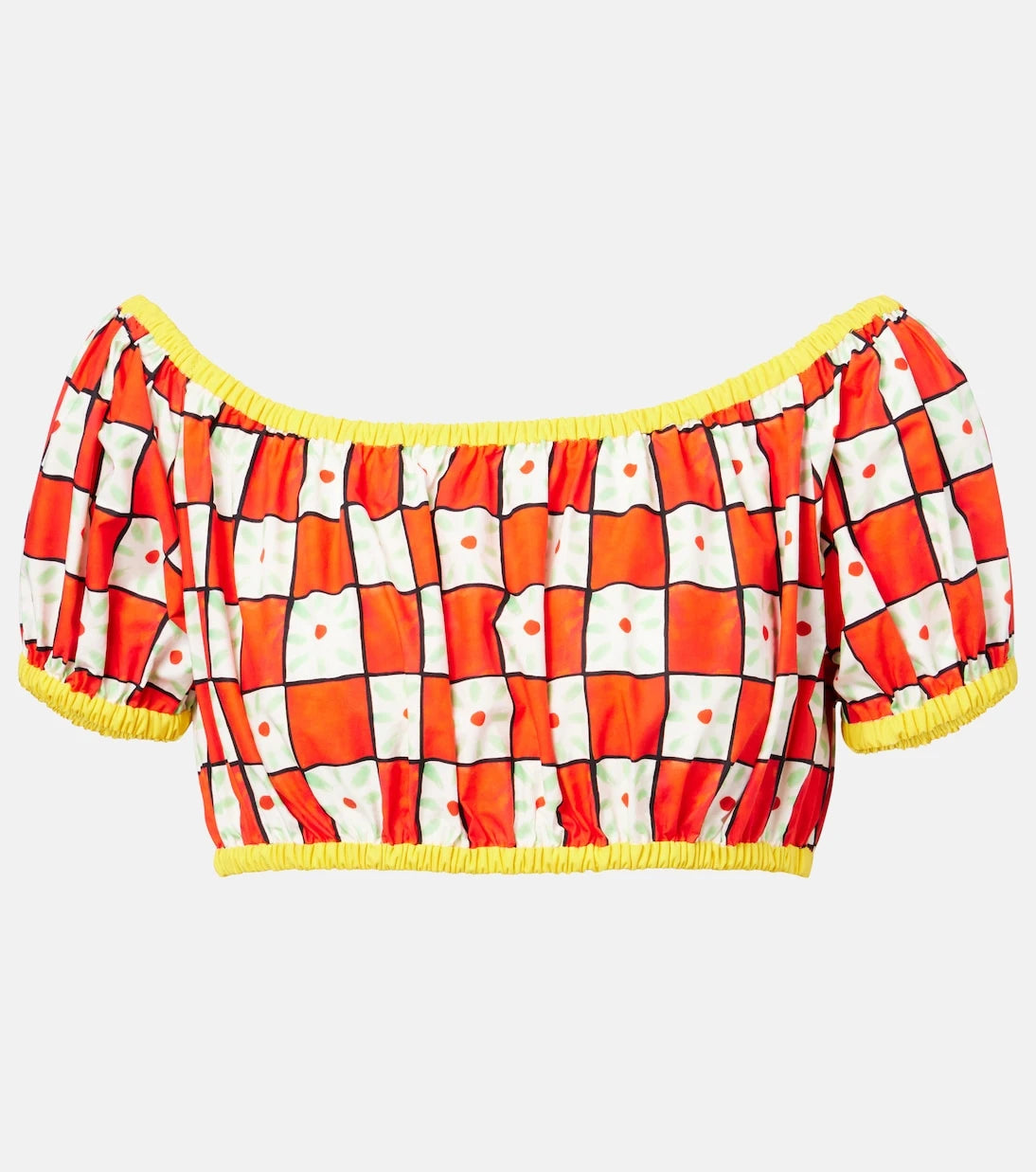 Dolce&Gabbana - Patterned cotton crop top