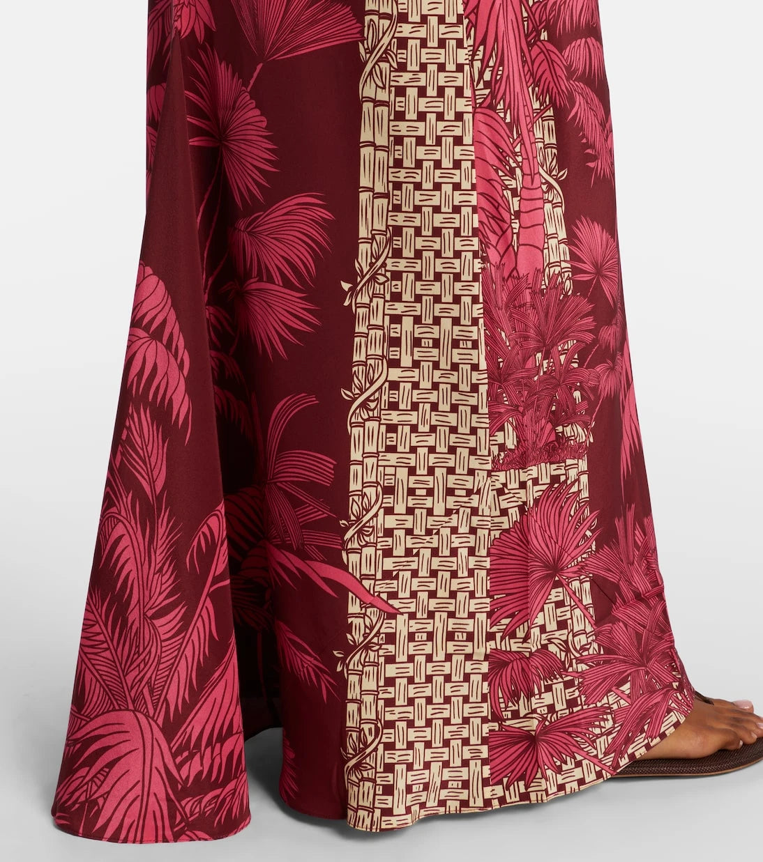 Johanna Ortiz - Printed silk slip dress