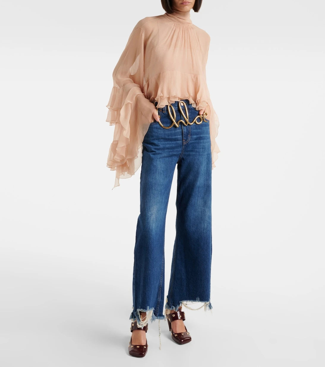 Chloé - Mid-rise wide-leg jeans