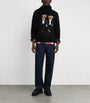 Wool-Blend Ralph & Ricky Tuxedo Polo Bear Rollneck Sweater BLACK