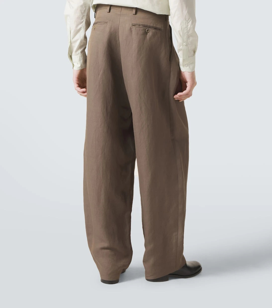 Giorgio Armani - Archivio linen-blend straight pants