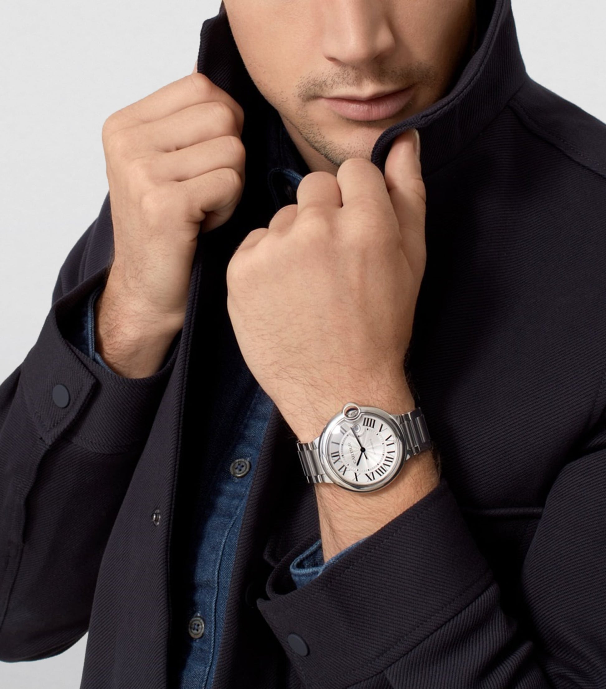 Stainless Steel Ballon Bleu de Cartier Watch 42mm