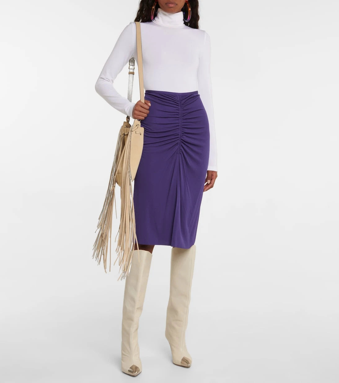 Isabel Marant - Joella ruched midi skirt