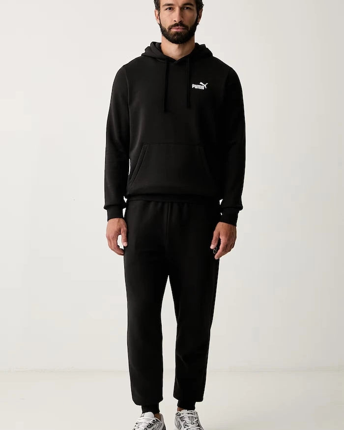 Puma kapüşonlu erkek pamuklu Essentials sweatshirt