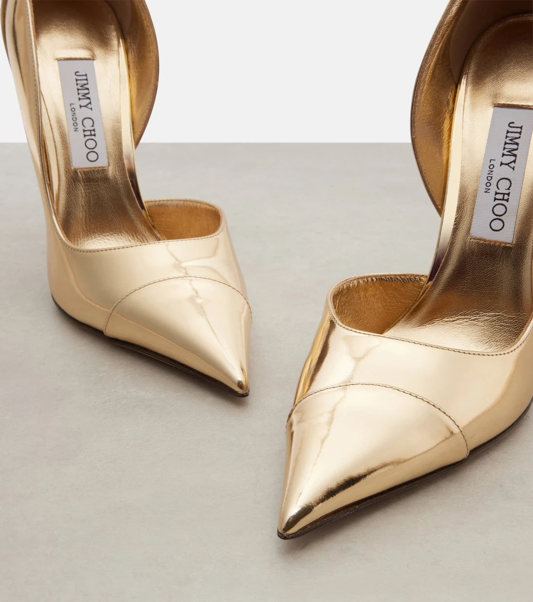 Jimmy Choo - Brigitte mirrored leather pumps