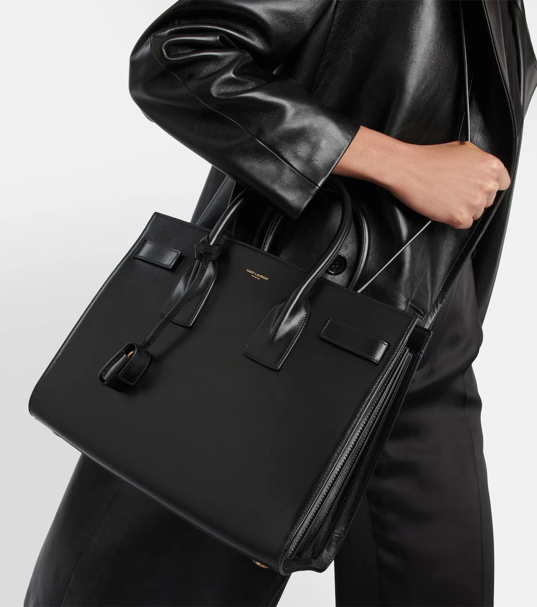 Saint Laurent - Sac De Jour Small leather tote bag