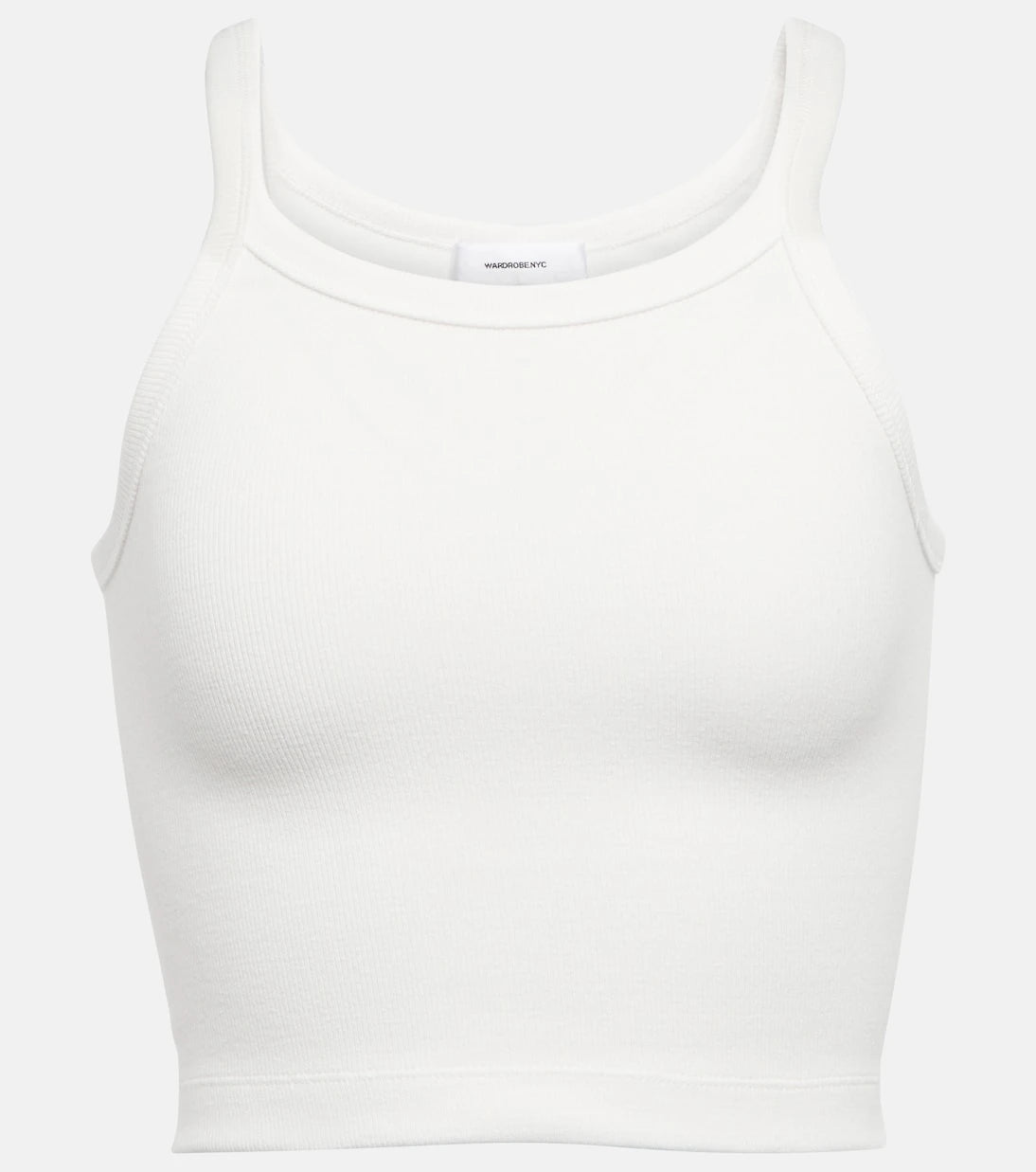 Wardrobe.NYC - x Hailey Bieber HB cropped cotton-blend tank top