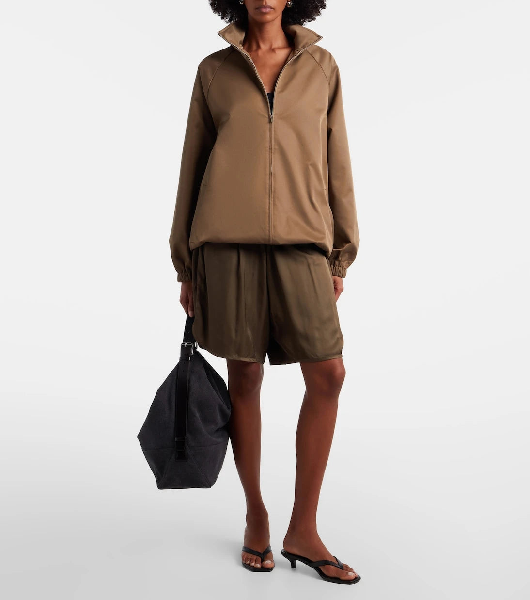 The Frankie Shop - Nelis satin Bermuda shorts