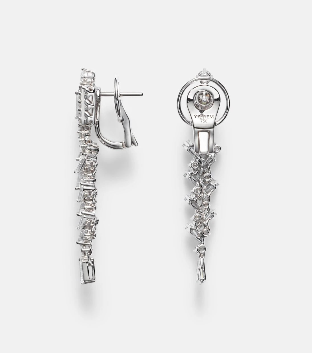 Yeprem - 18kt white gold earrings with diamonds