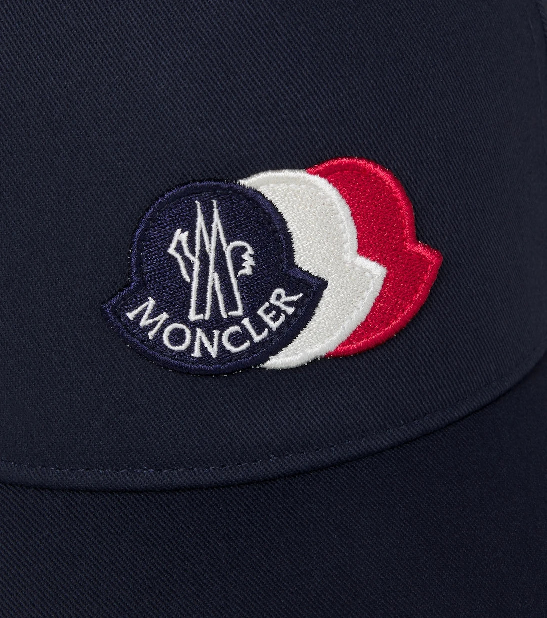 Moncler Enfant - قبعة بيسبول قطنية بشعار مطرّز