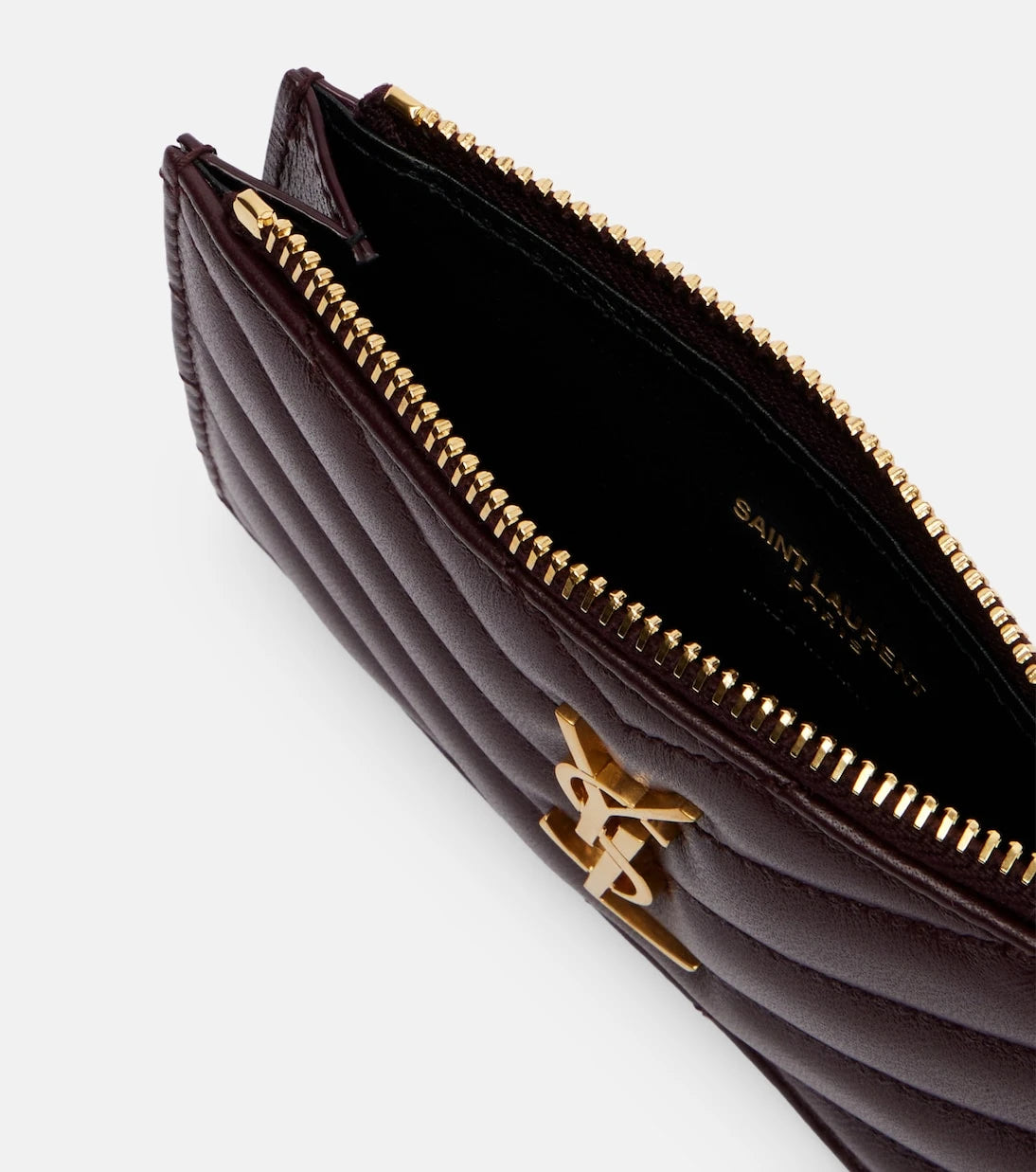 Saint Laurent - Cassandre leather card holder