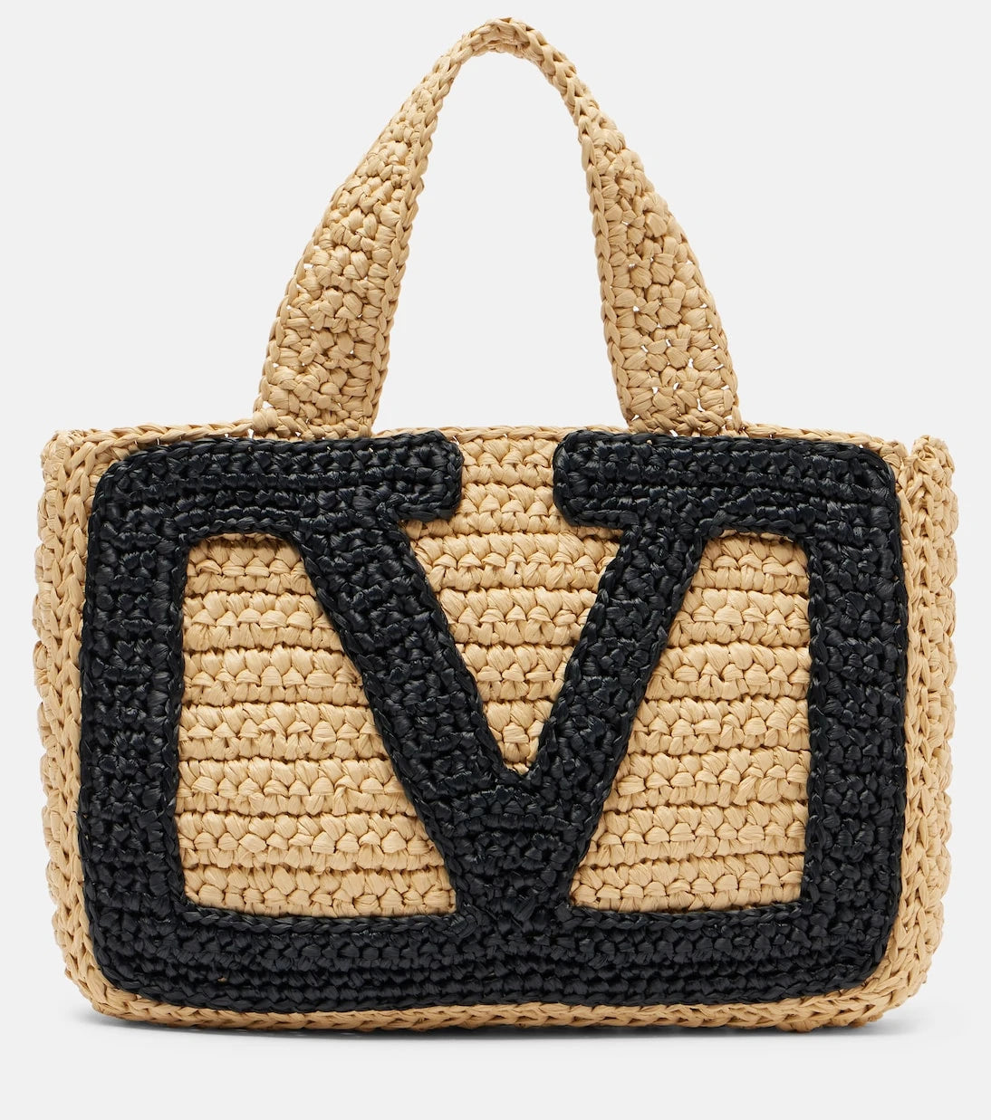Valentino Garavani - Viva Superstar Small raffia tote bag