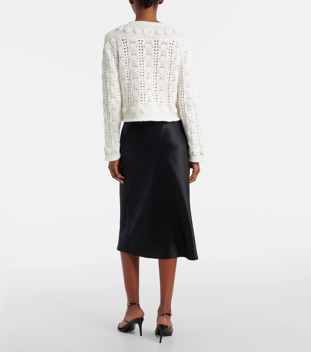 Rixo - Kyra open-knit cotton cardigan