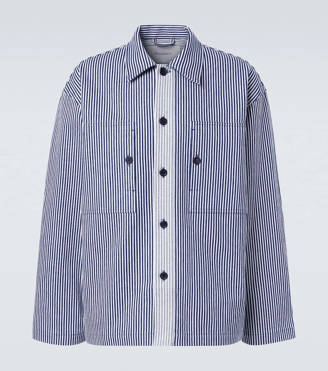 JW Anderson - Striped cotton overshirt