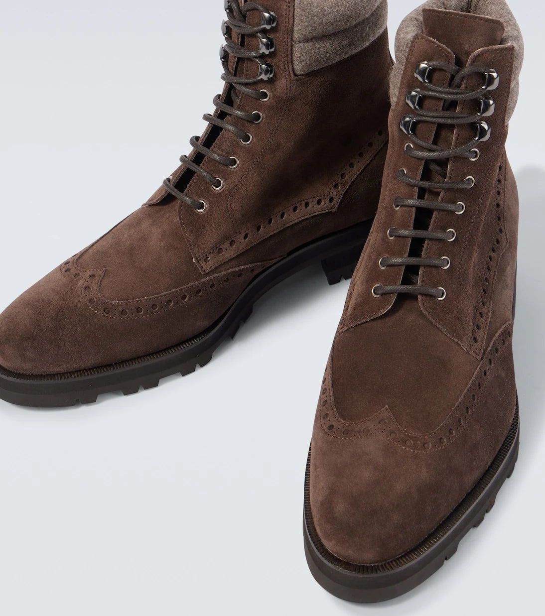 Manolo Blahnik - Sapele suede lace-up boots