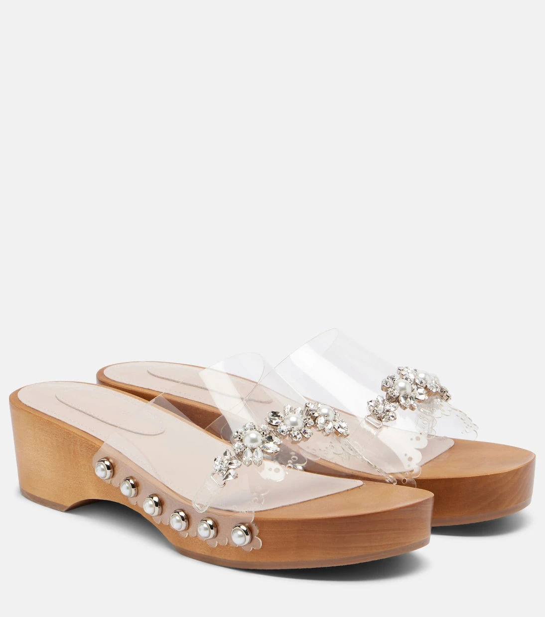 Simone Rocha - قباقيب PVC مزينة