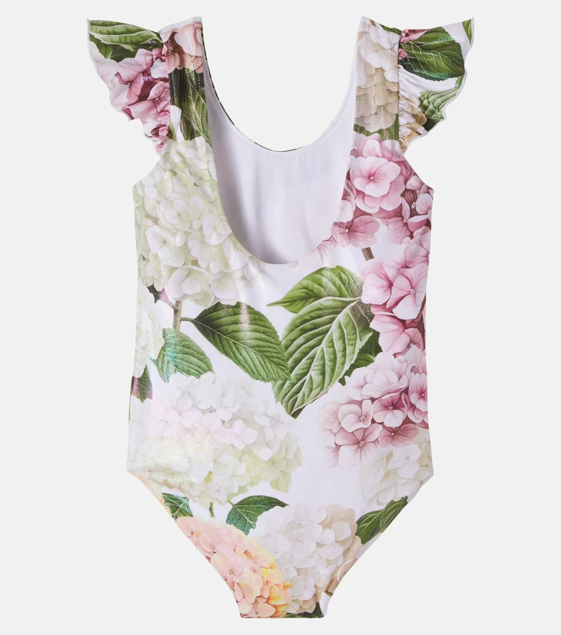 Dolce&Gabbana Kids - Floral ruffled swimsuit
