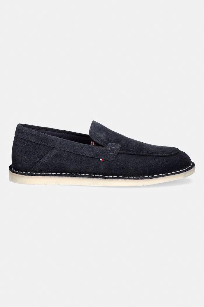 Tommy Hilfiger Erkek Süet Mokasen HILFIGER STITCHDOWN SUEDE LOAFER