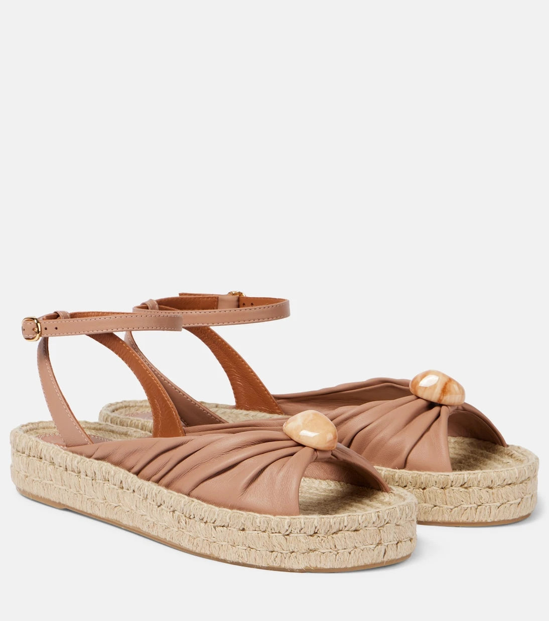 Zimmermann - Gleam leather espadrille sandals