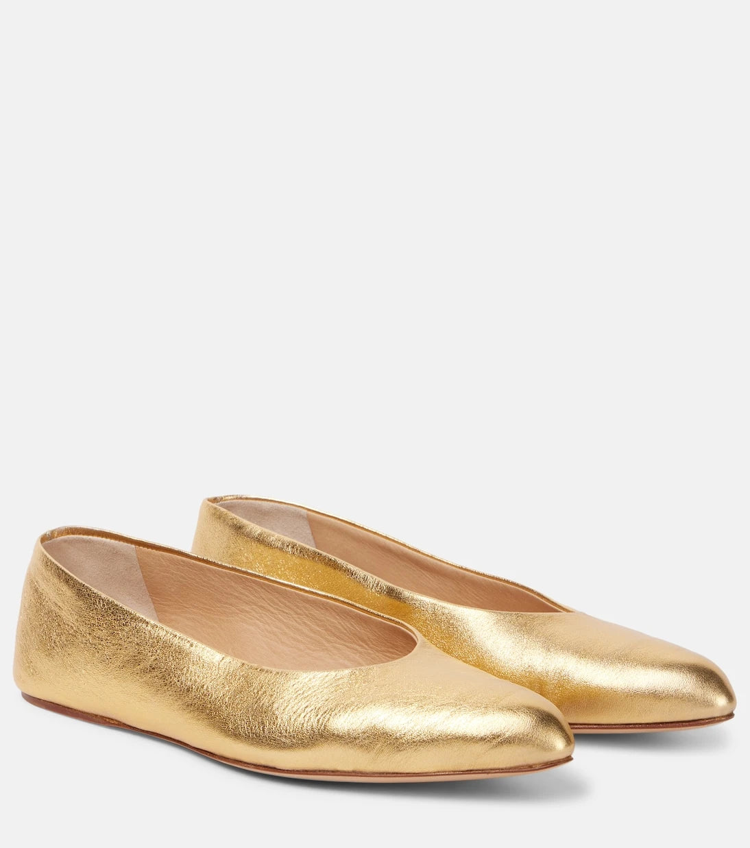 Gabriela Hearst - Andre metallic leather ballet flats