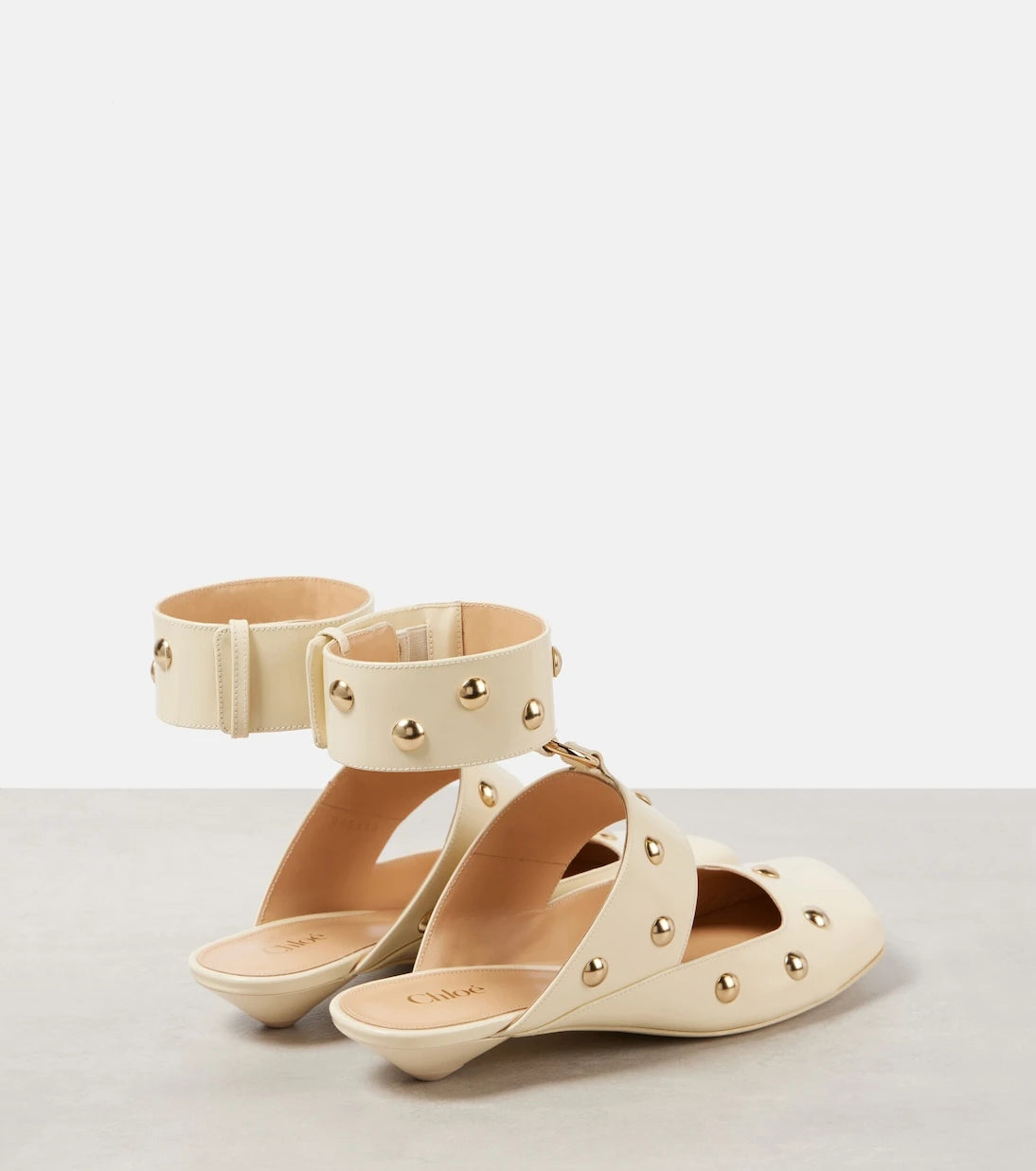 Chloé - Jade studded leather sandals