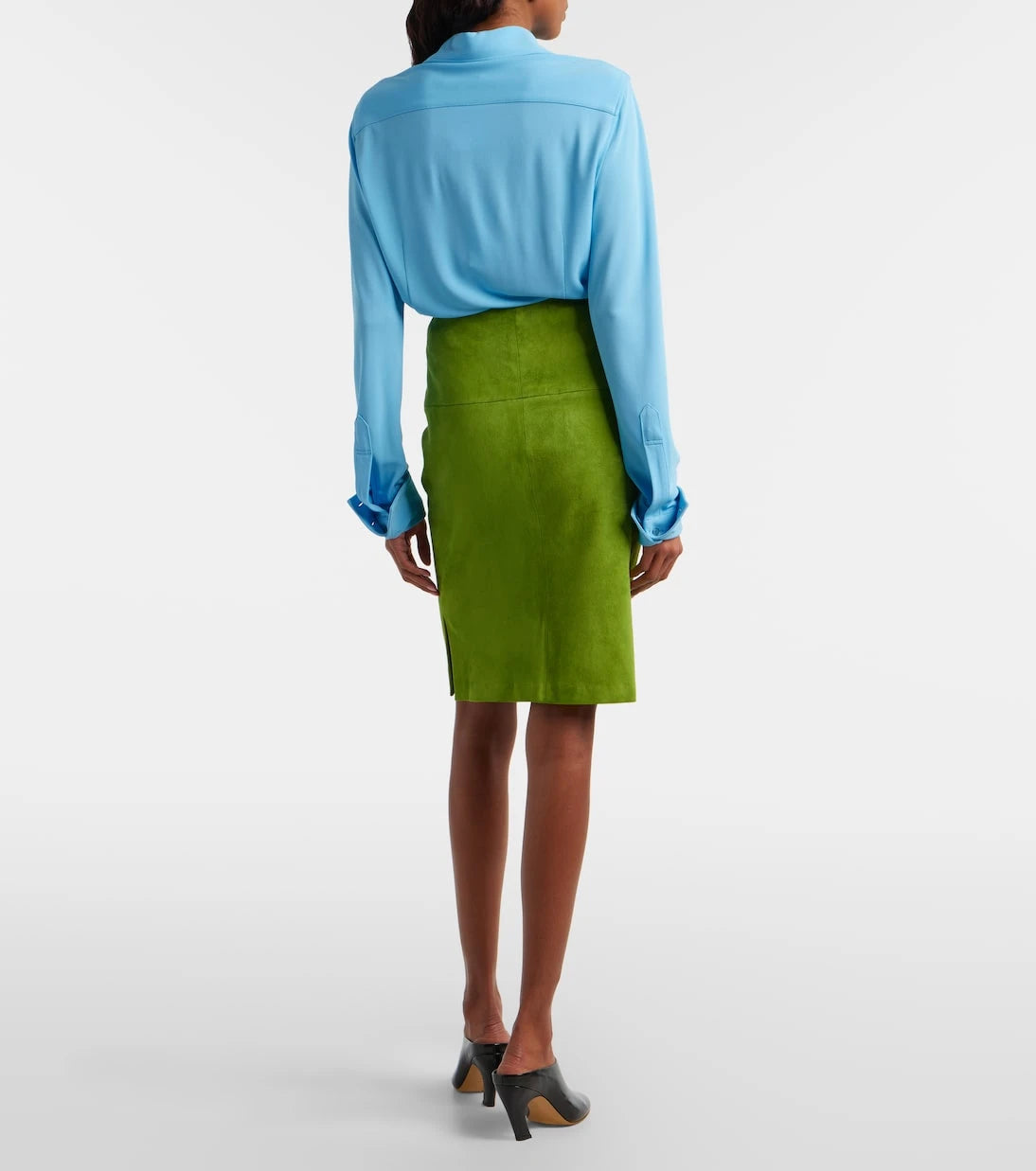 Stouls - Gin suede midi skirt
