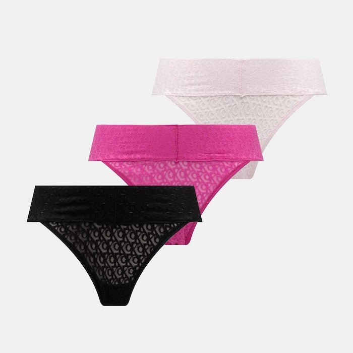 Calvin Klein Underwear dantel detaylı kadın bikini 3’lü