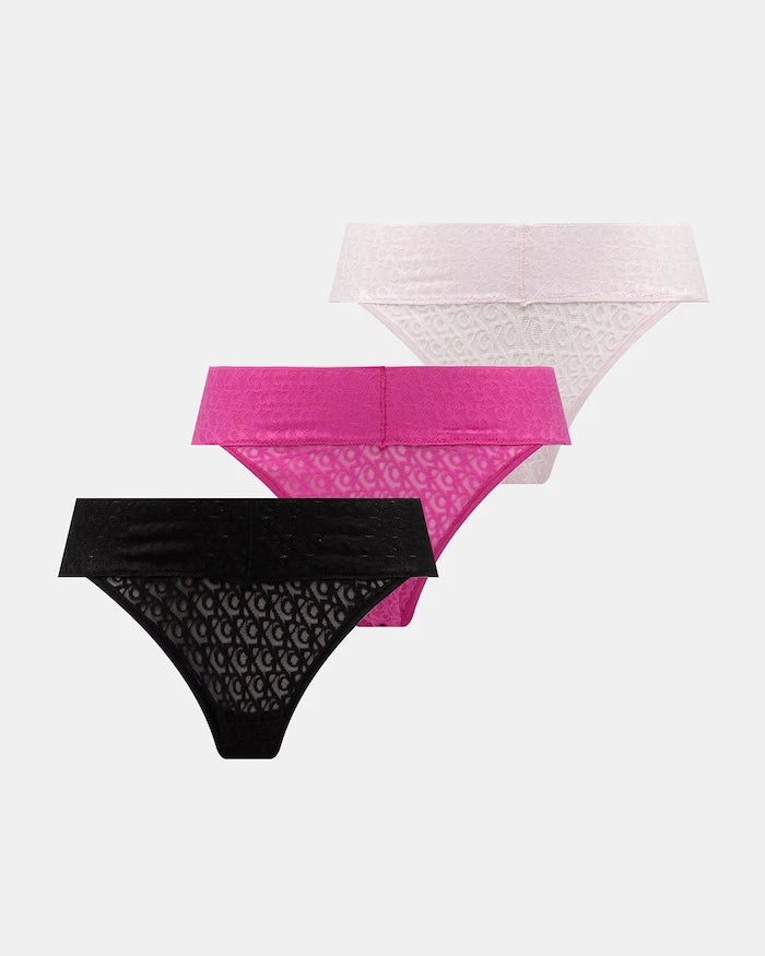 Calvin Klein Underwear dantel detaylı kadın bikini 3’lü