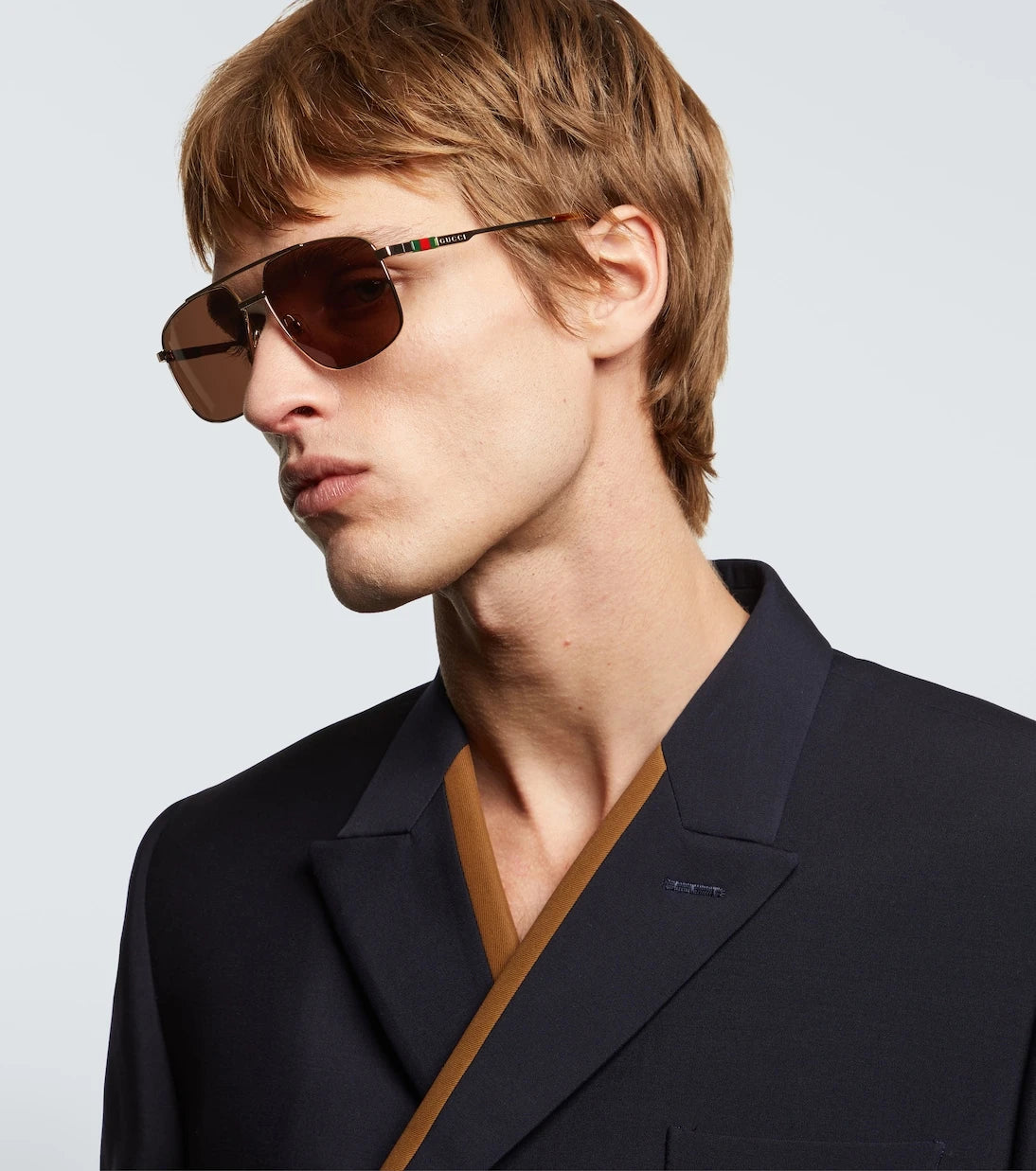 Gucci - Web square sunglasses