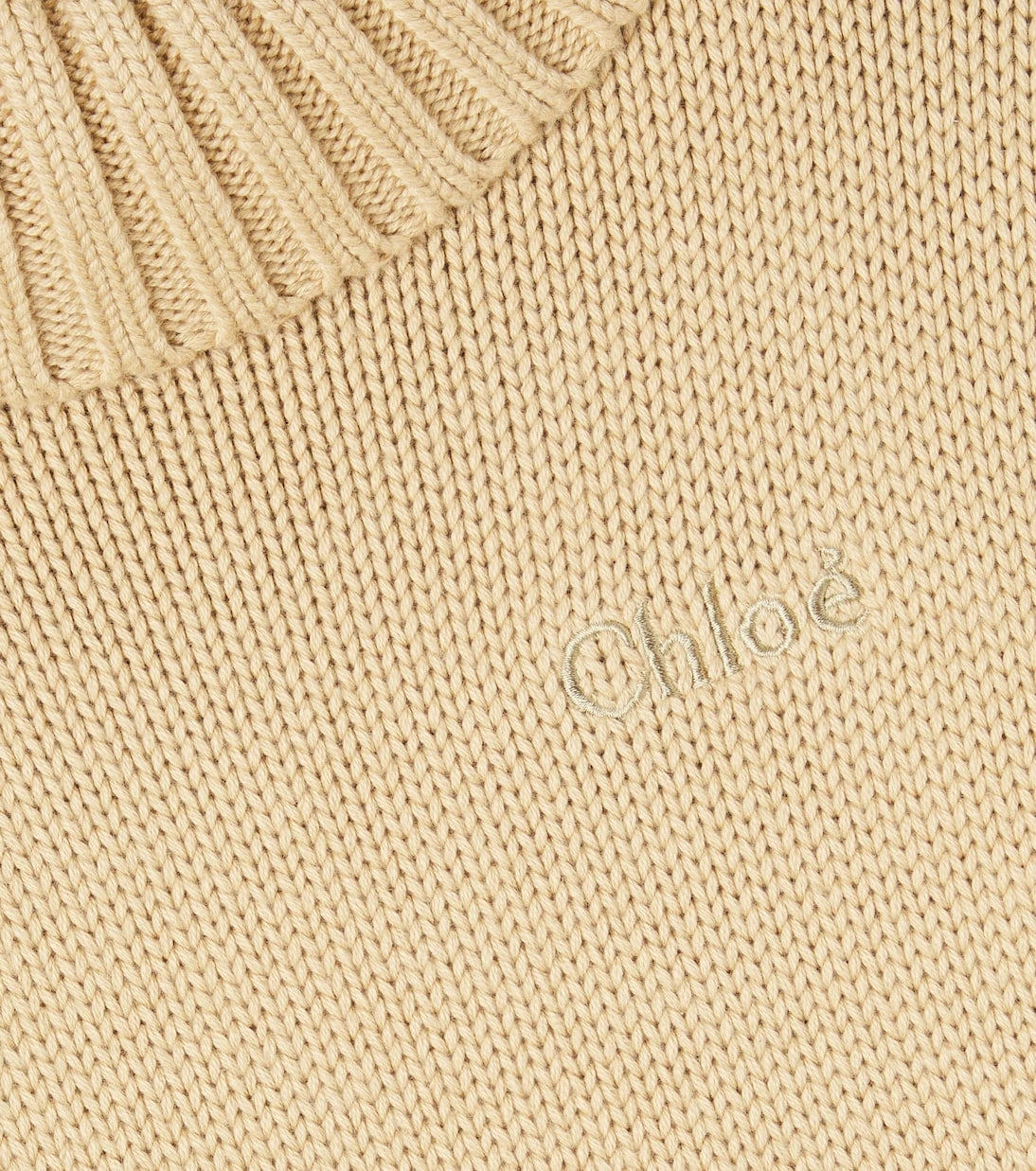 Chloé Kids - Turtleneck cotton and wool sweater