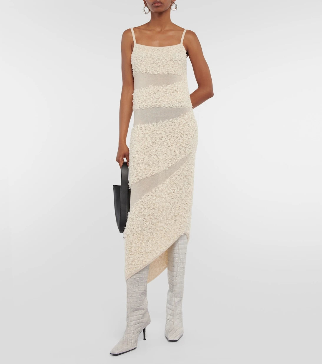 Dion Lee - Paneled linen-blend gown