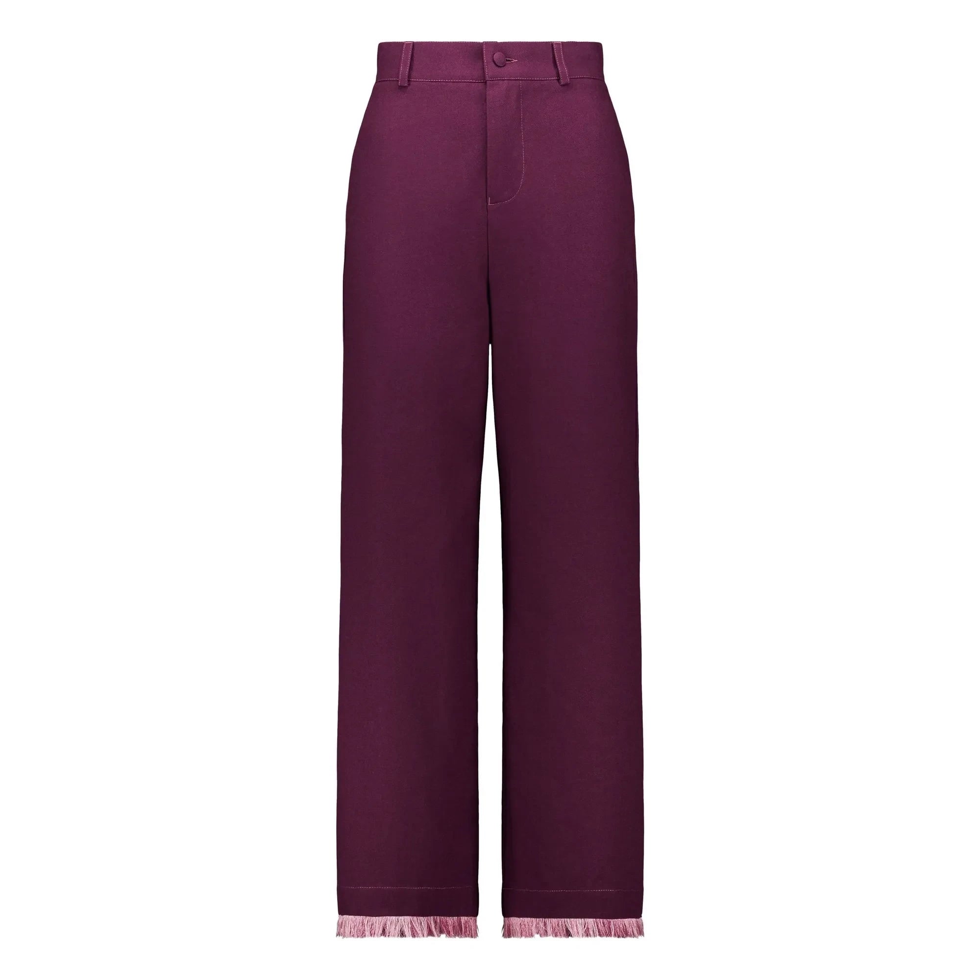 Elise Chalmin - Georgia Cotton Pants | Burgundy