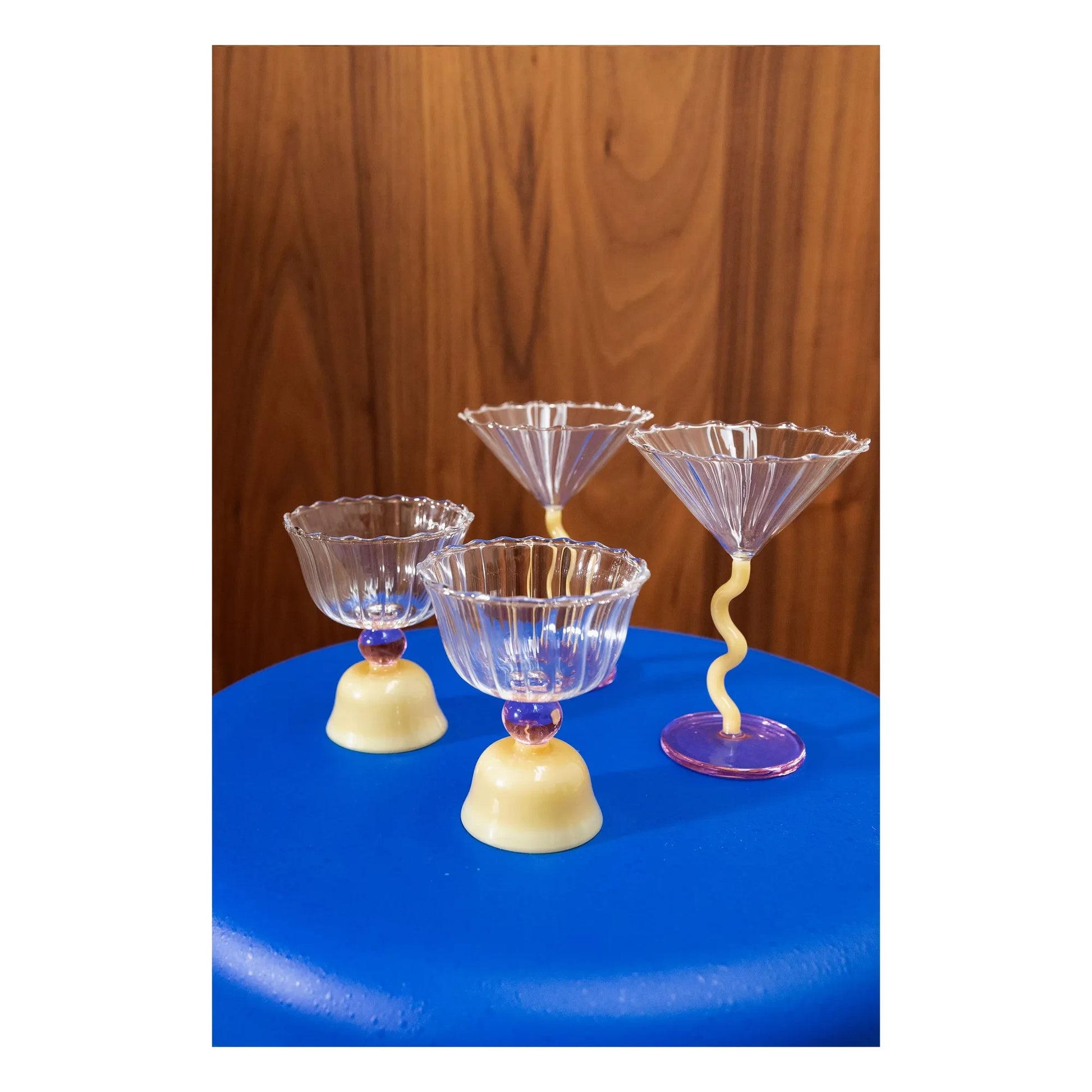 &Klevering - Curve Cups - Set of 2 | Yellow
