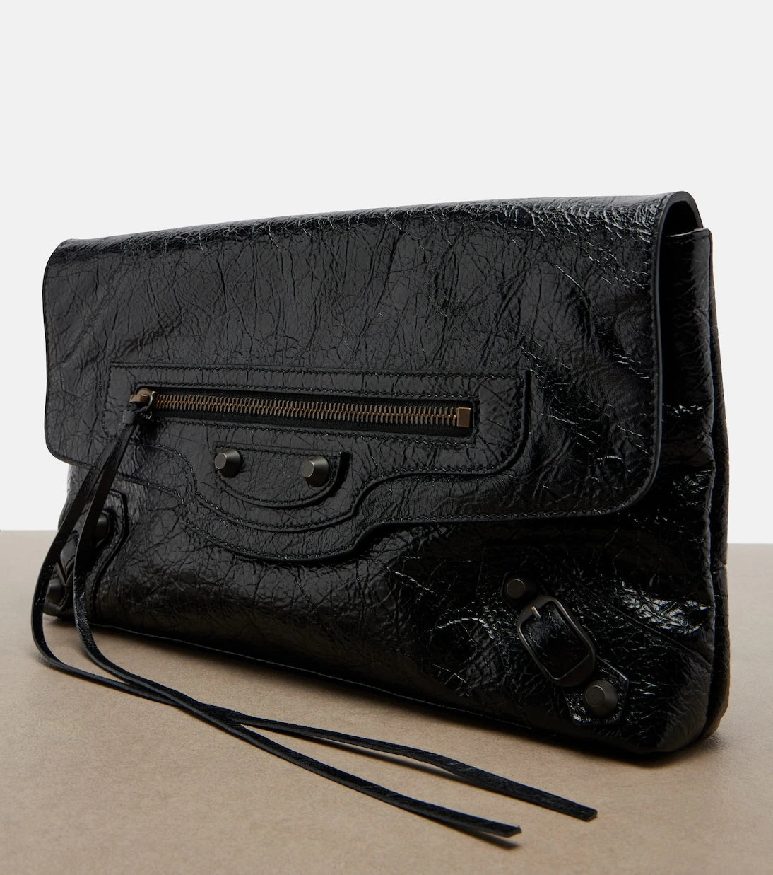 Balenciaga - Le City leather clutch