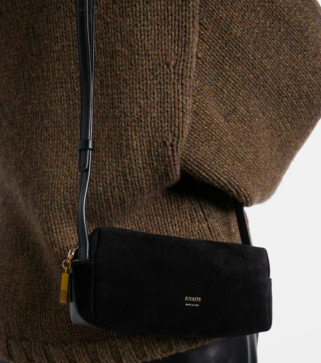 Khaite - Kye Mini suede crossbody bag
