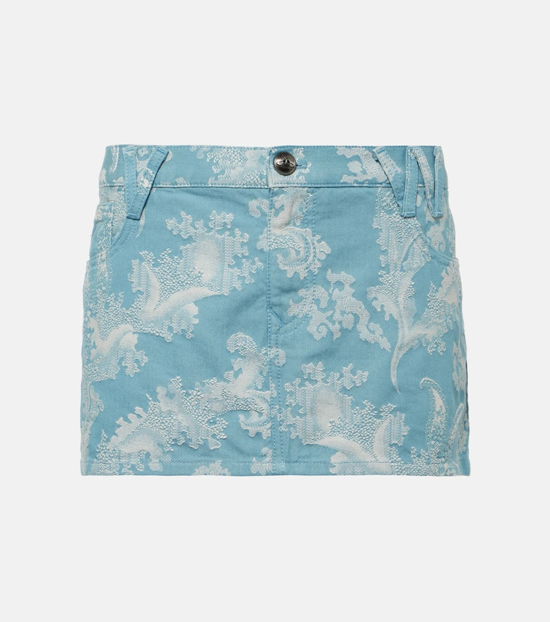Vivienne Westwood - Foam jacquard denim miniskirt