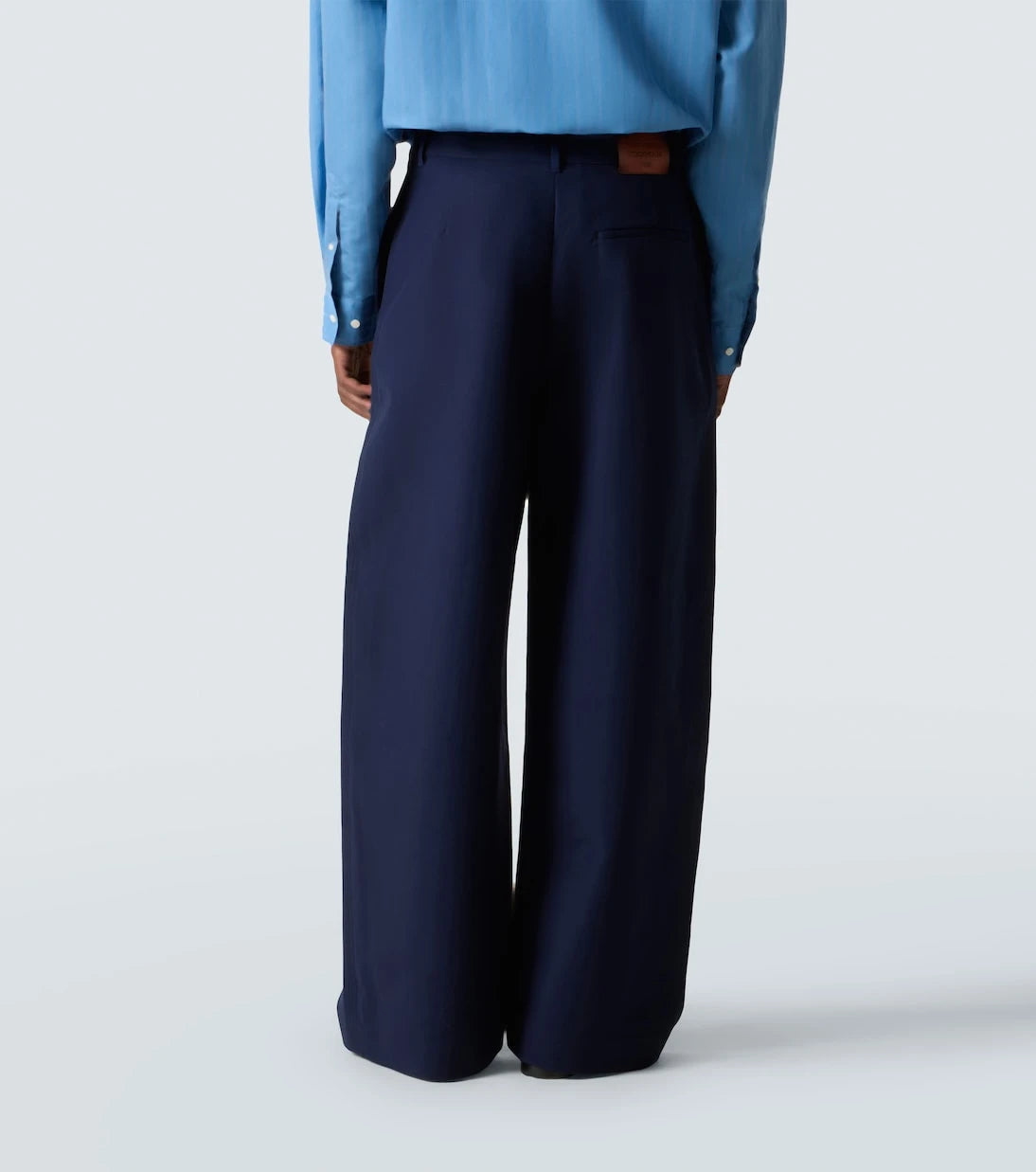 Acne Studios - Mid-rise cotton satin wide-leg pants