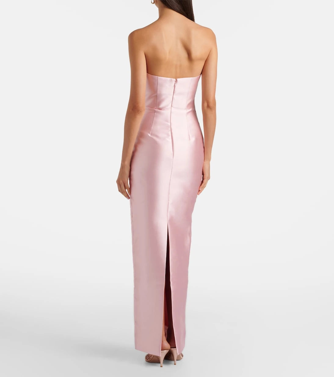 Solace London - Ingrid draped satin gown