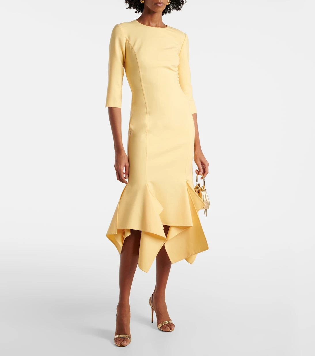 Oscar de la Renta - Wool-blend midi dress