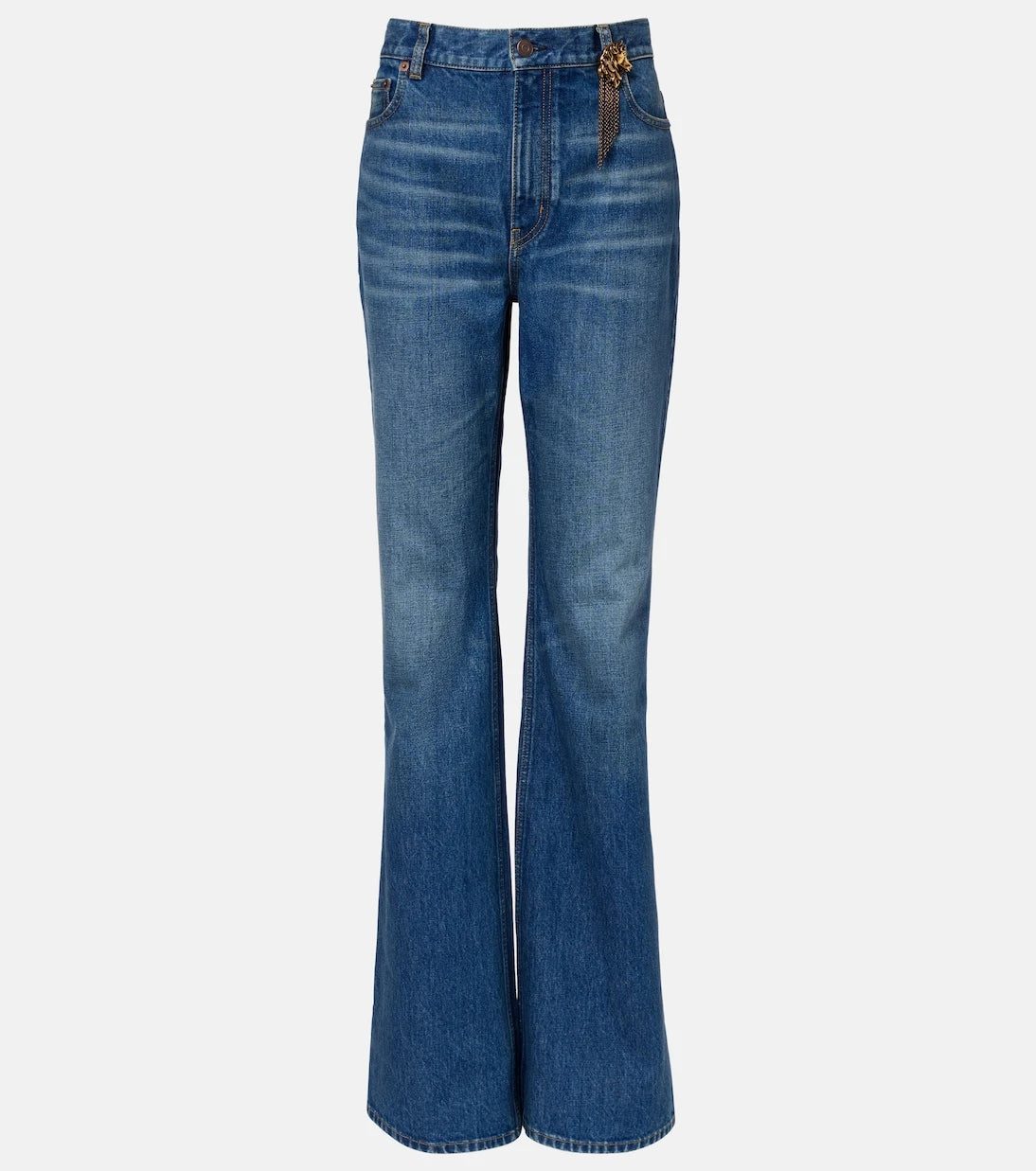 Chloé - Embellished straight jeans
