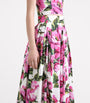 Floral Voluminous Pleated Skirt