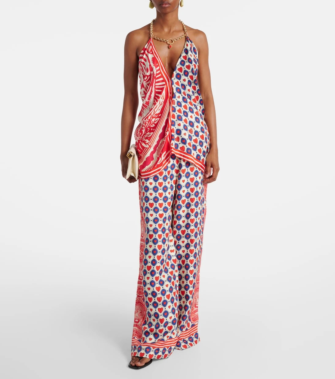 Camilla - Printed silk palazzo pants