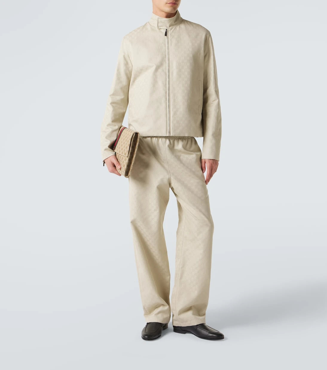 Gucci - GG cotton canvas straight pants