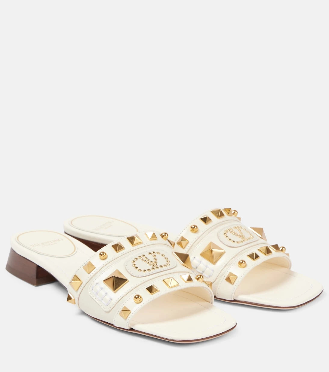 Valentino Garavani - Plaster Caster studded leather slides