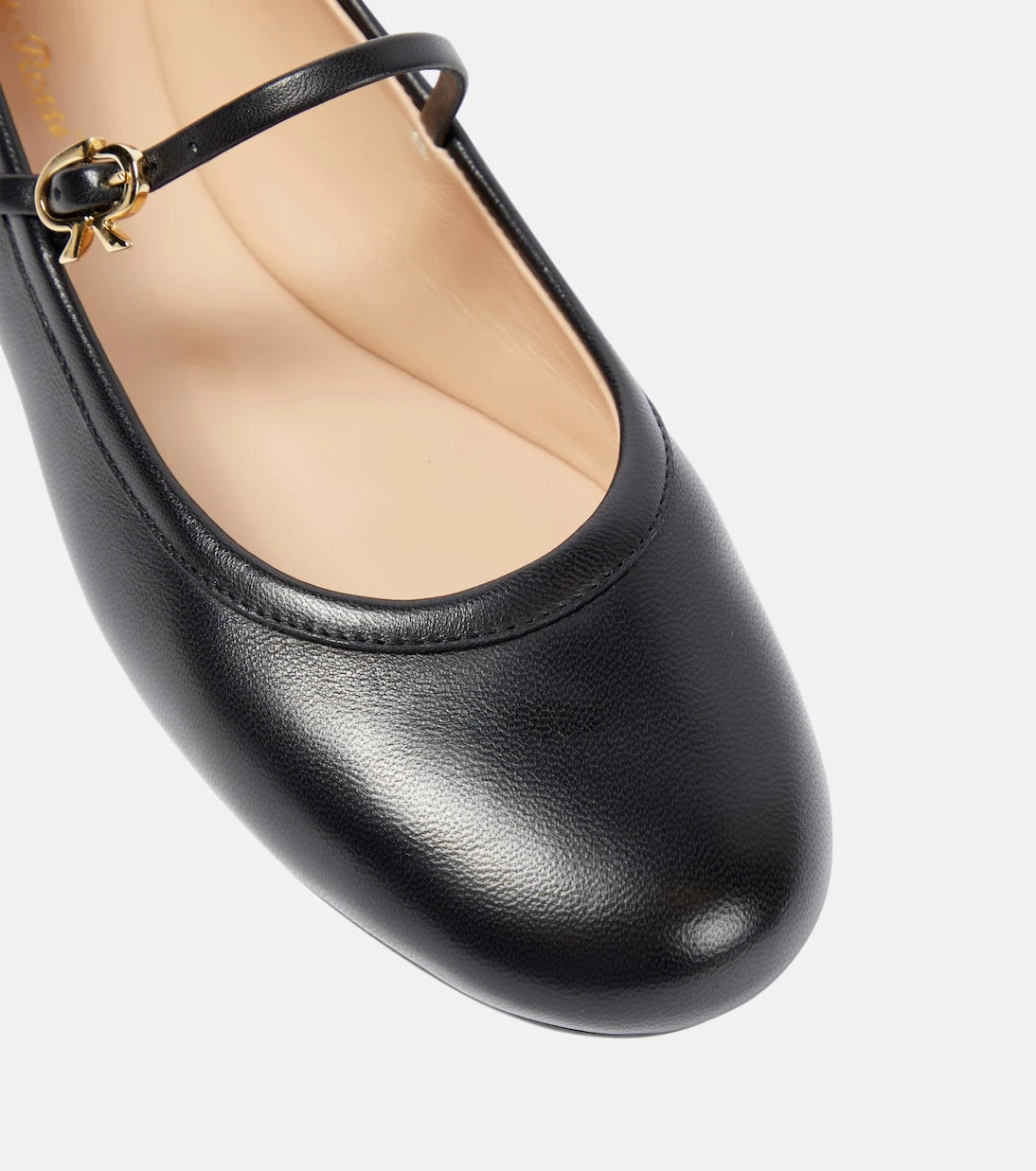 Gianvito Rossi - Carla leather Mary Jane ballet flats
