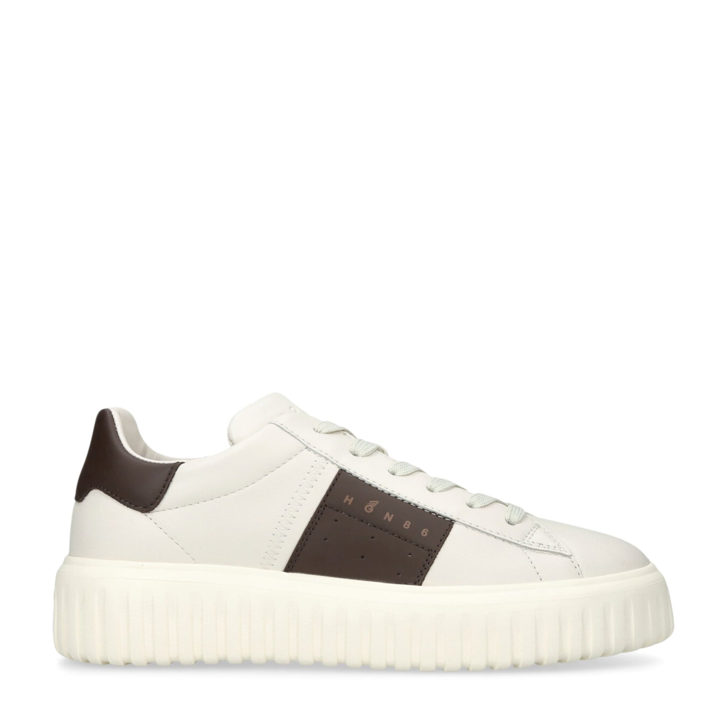 Leather H-Stripes Sneakers
