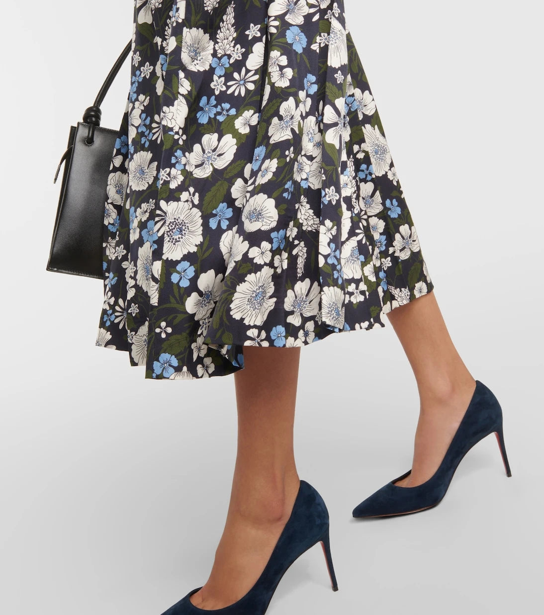 Veronica Beard - Norris pleated silk-blend midi skirt